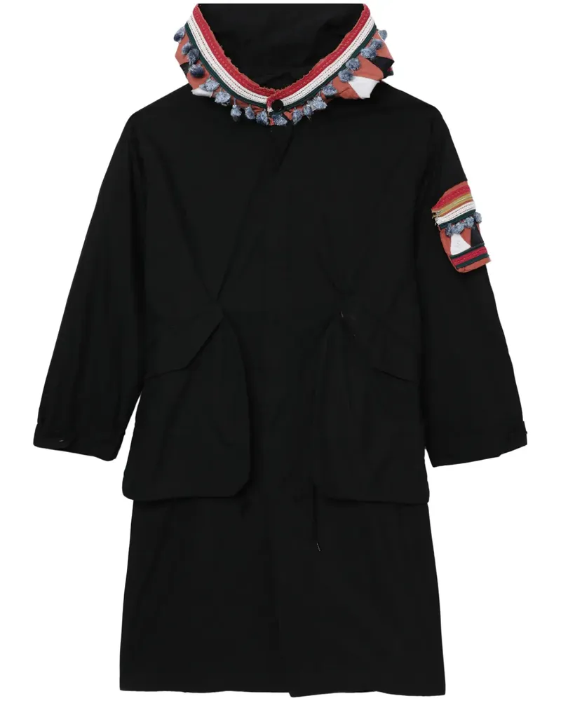 Undercover Trenchcoat mit Kapuze - Schwarz Schwarz