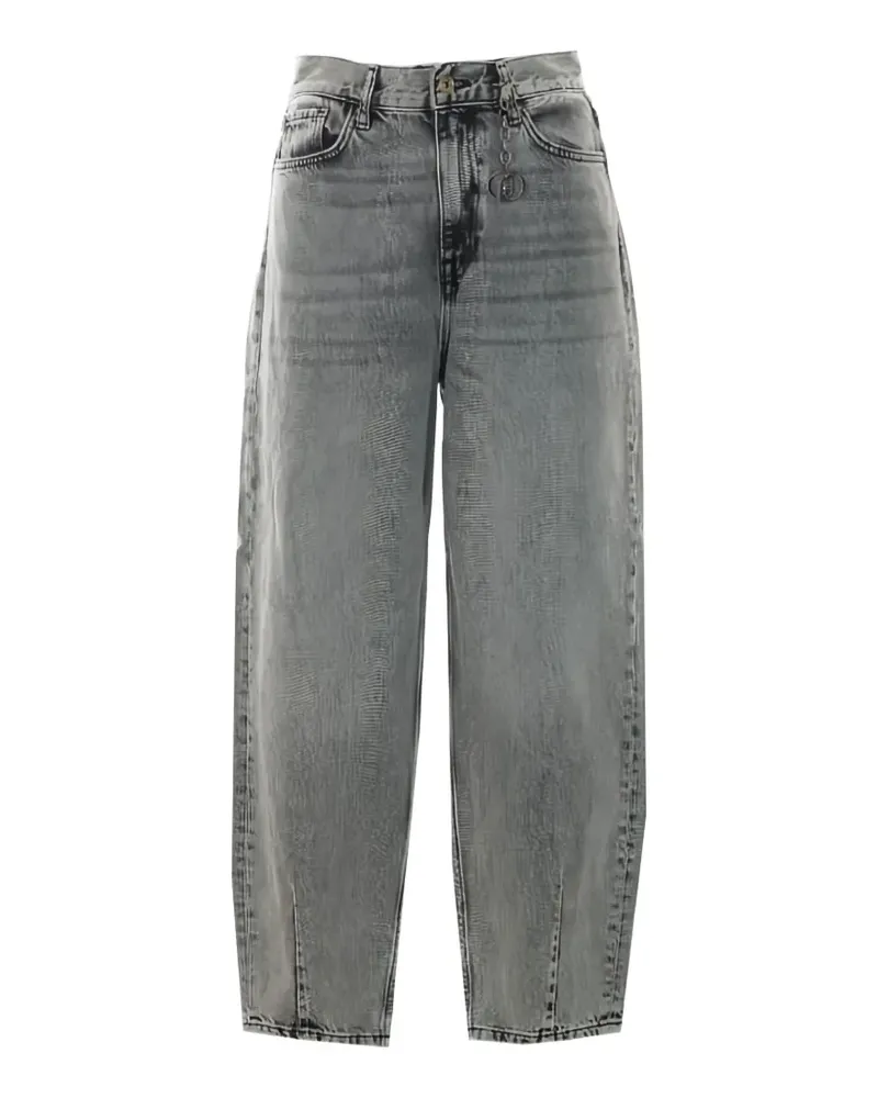 Liu Jo acid-wash barrel-leg jeans - Grau Grau