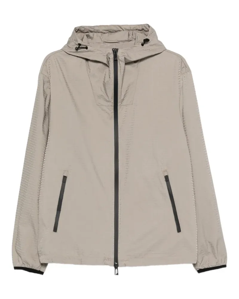 Emporio Armani zip-up hooded jacket - Grau Grau