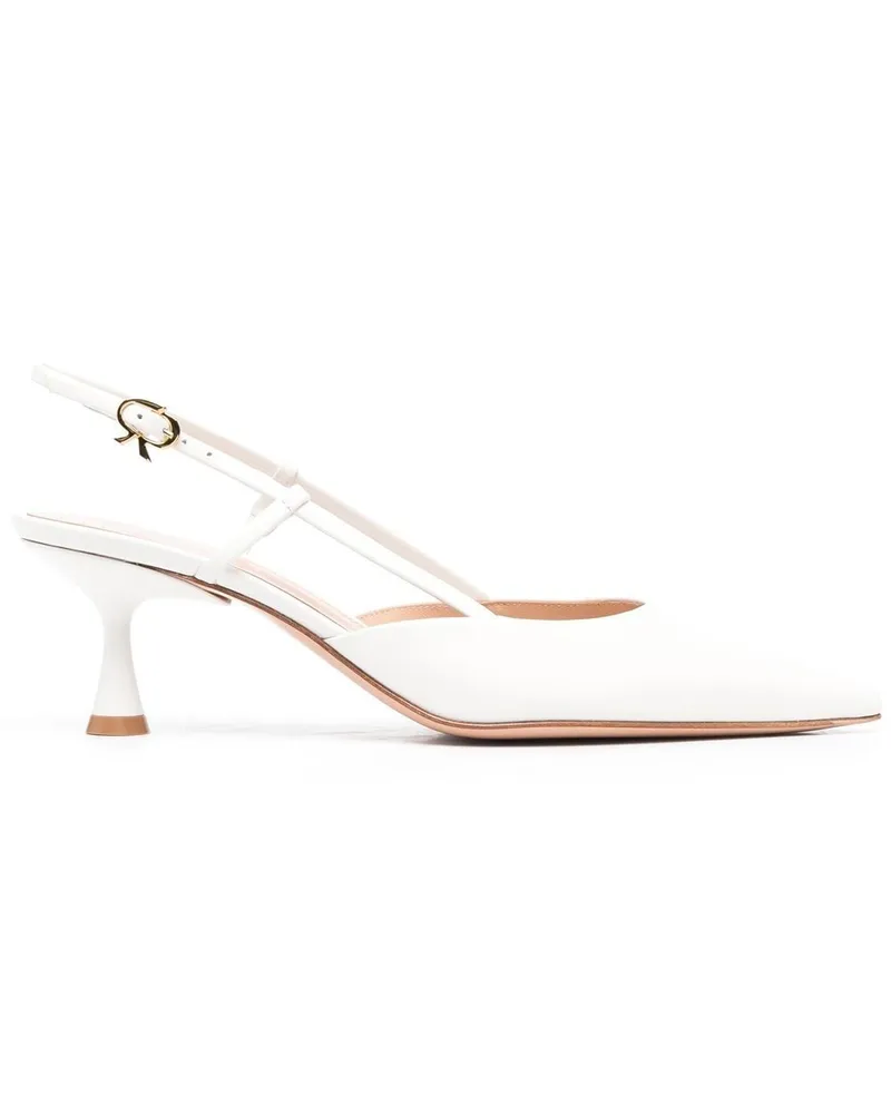 Gianvito Rossi Spitze Slingback-Pumps - Weiß Weiß