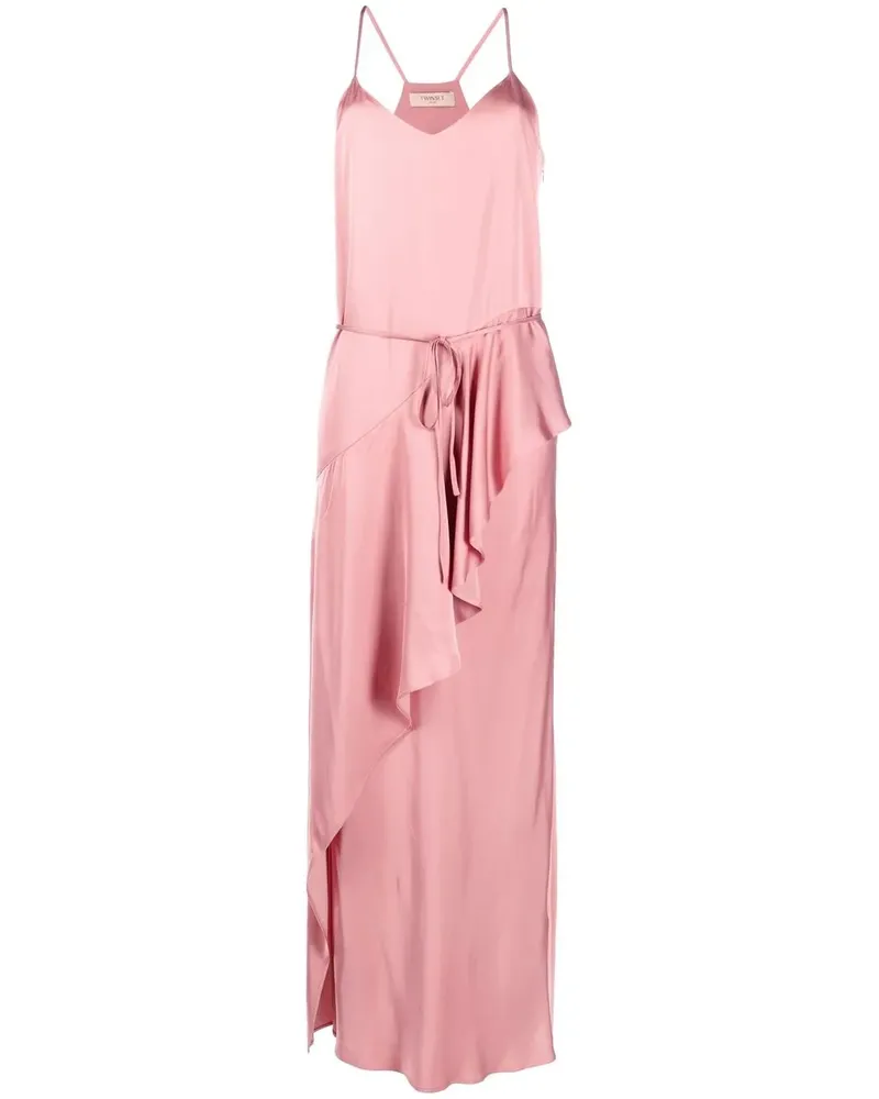 Twin-Set Hemdkleid aus Satin - Rosa Rosa