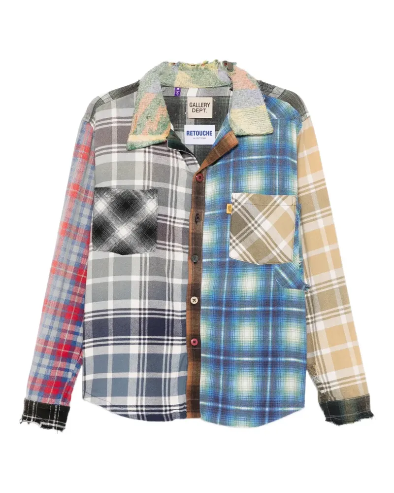 GALLERY DEPT. plaid pocket shirt - Blau Blau