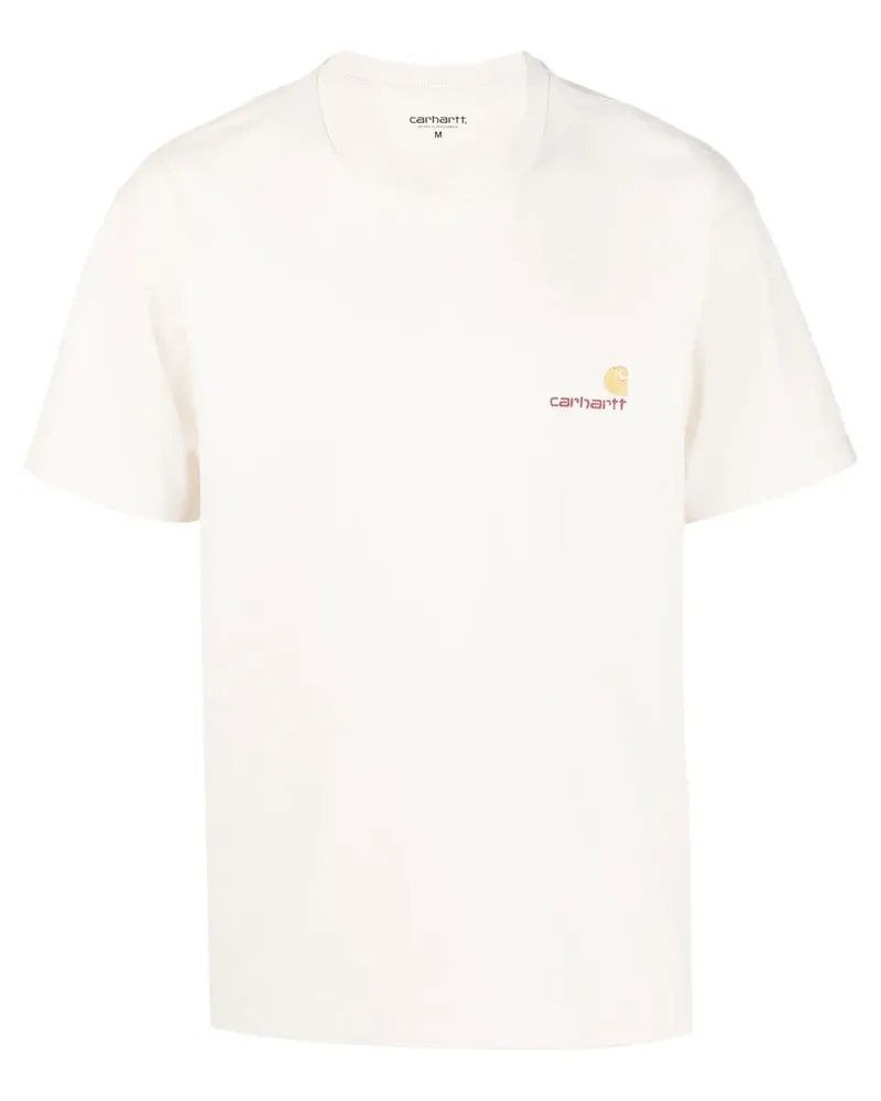 Carhartt WIP T-Shirt aus Bio-Baumwolle mit Logo-Stickerei - Nude Nude