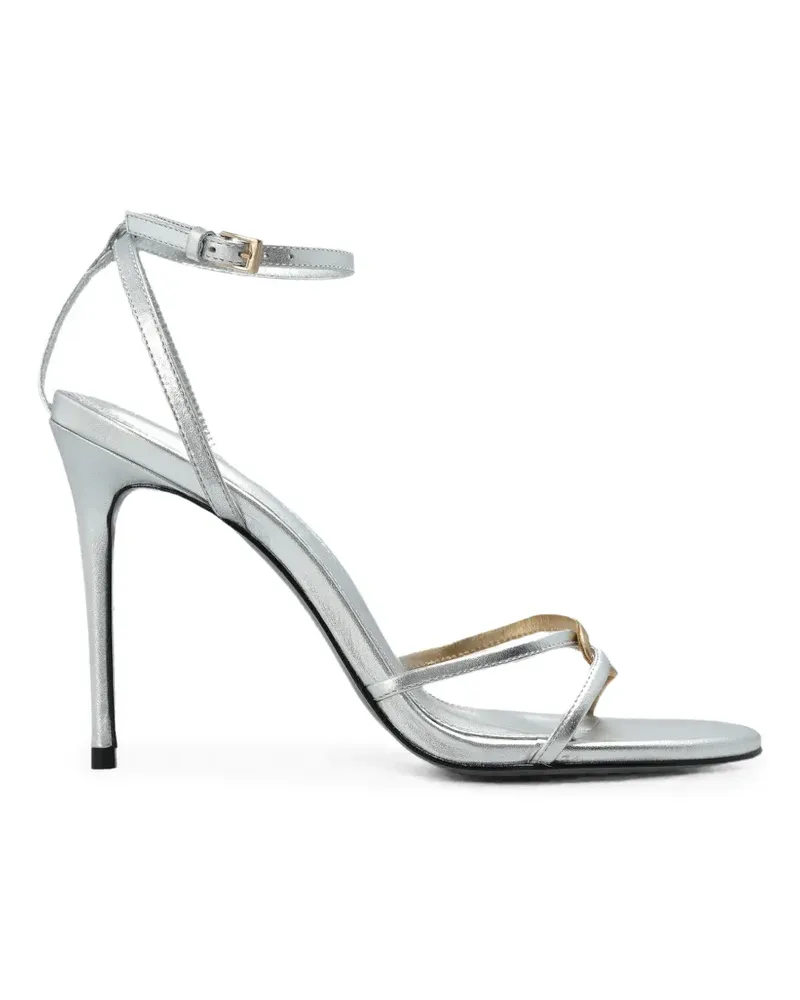 BLACK SUEDE STUDIO Miley Sandalen - Silber Silber