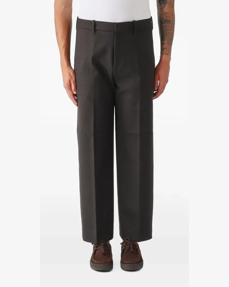 nine:inthe:morning Colt pressed-crease trousers - Braun Braun