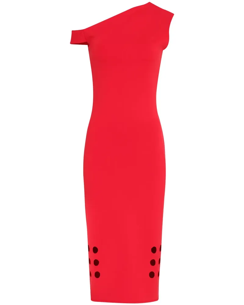 Gloria Coelho Kleid mit Stretchanteil - Rot Rot
