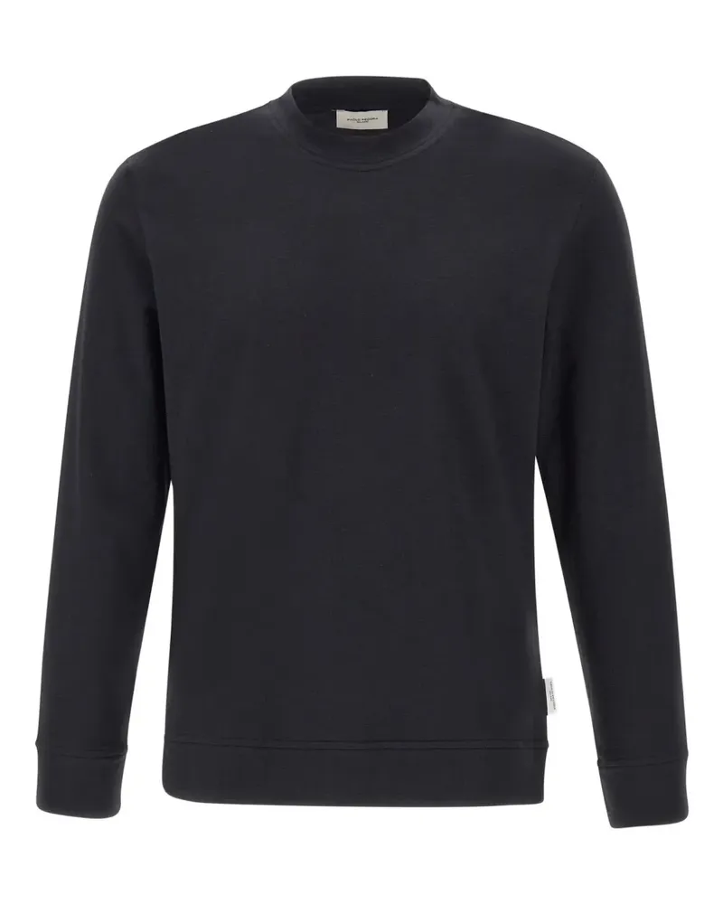 Paolo Pecora Milano Pullover mit Rundhalsausschnitt - Schwarz Schwarz