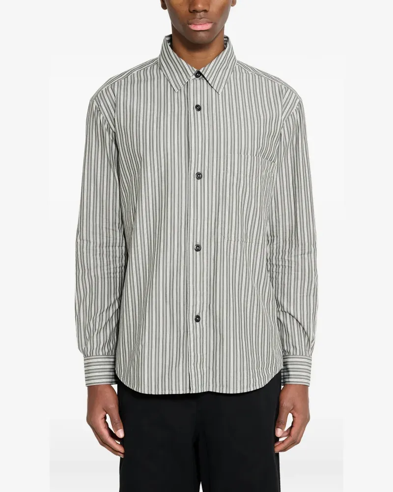 Margaret Howell Gestreiftes Hemd - Grün Grün