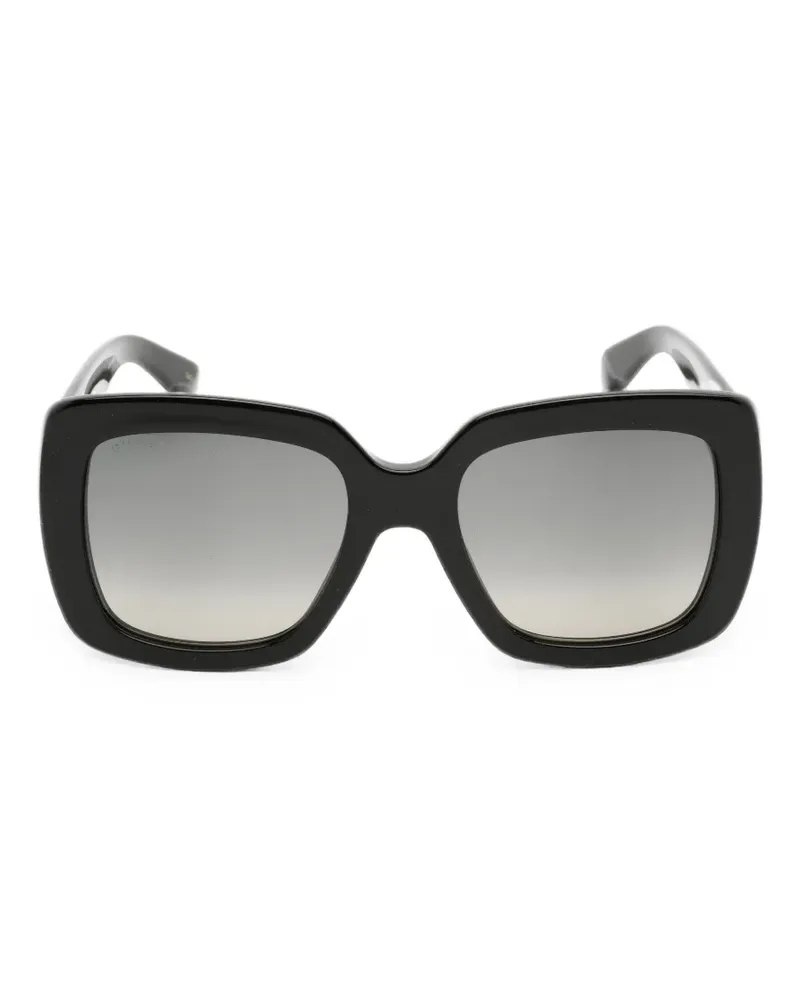 Gucci Sonnenbrille im Oversized-Look - Schwarz Schwarz