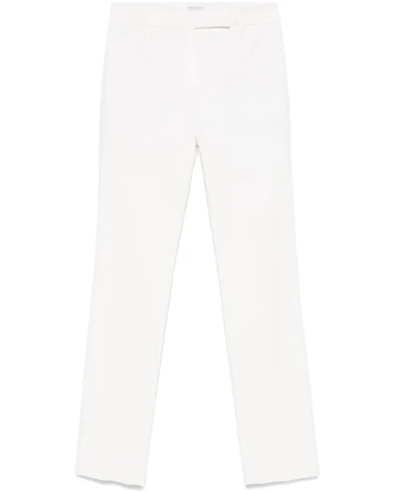 Brunello Cucinelli Twill-Hose - Weiß Weiß
