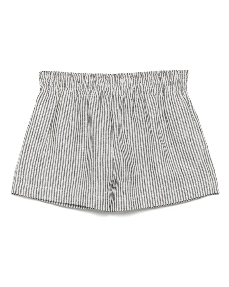Reformation Mila Shorts - Schwarz Schwarz