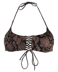 FISICO-Cristina Ferrari Bikini mit Logo-Print Braun