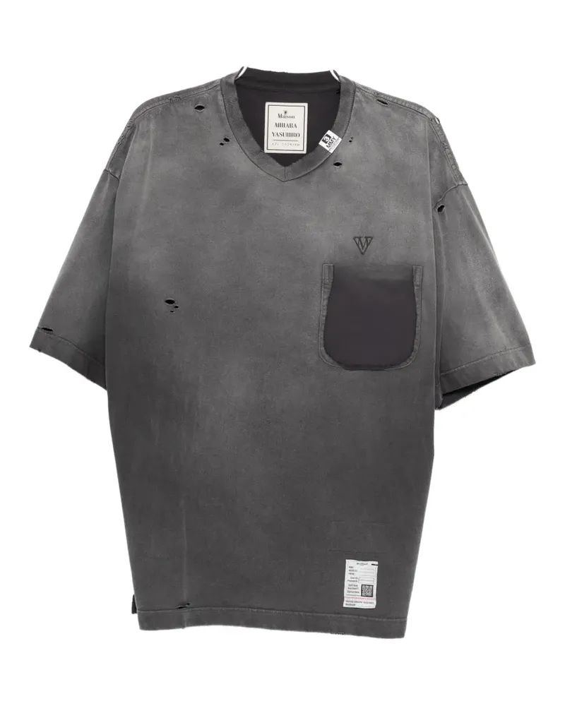 MIHARAYASUHIRO faded T-shirt - Grau Grau