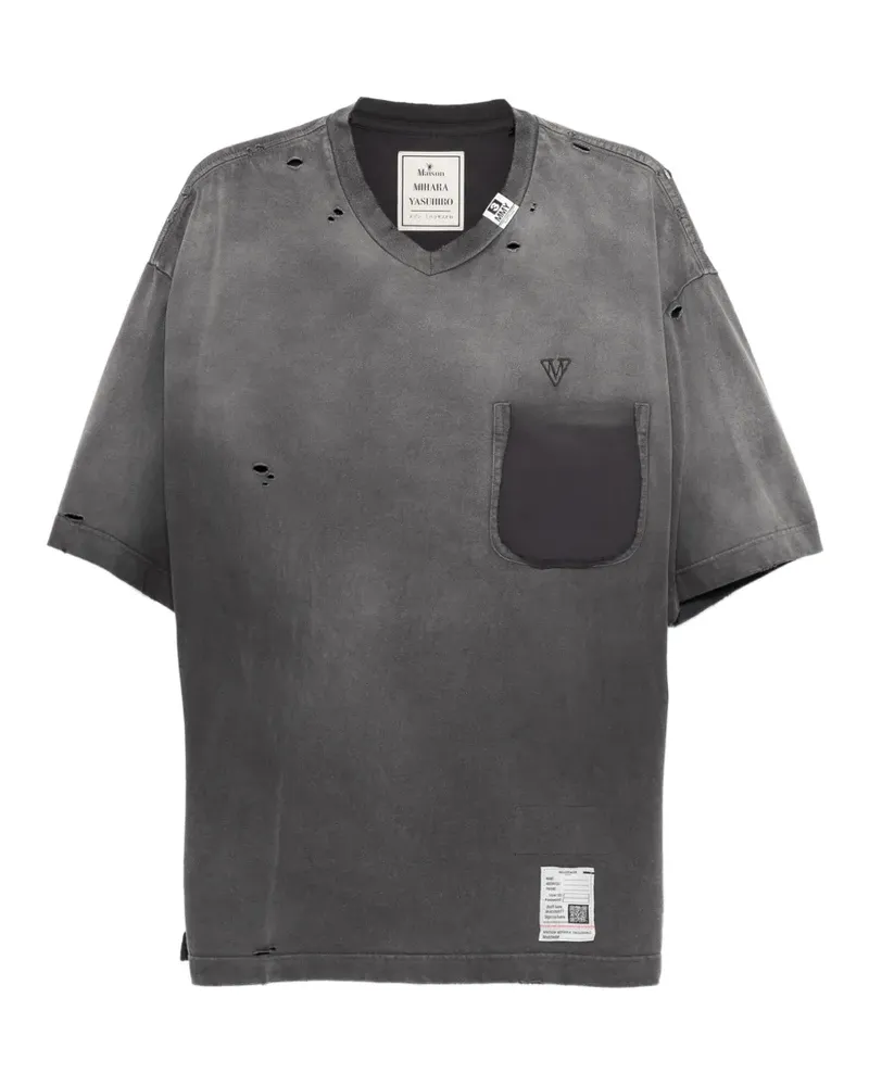 MIHARAYASUHIRO faded T-shirt - Grau Grau