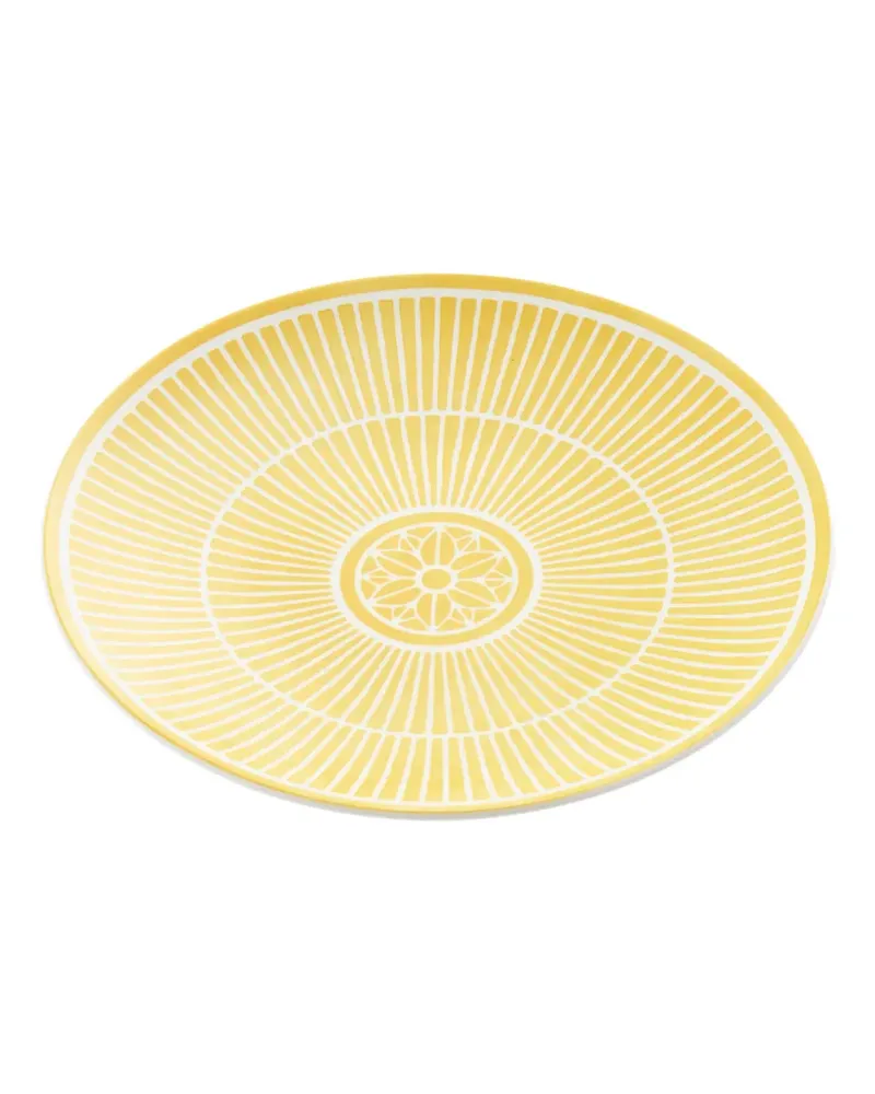 Christofle riviera floral porcelain plate - Gelb Gelb