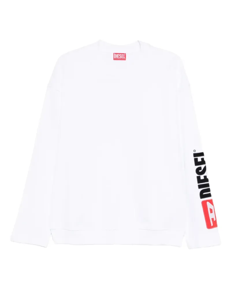 Diesel Sweatshirt mit Logo - Weiß Weiß