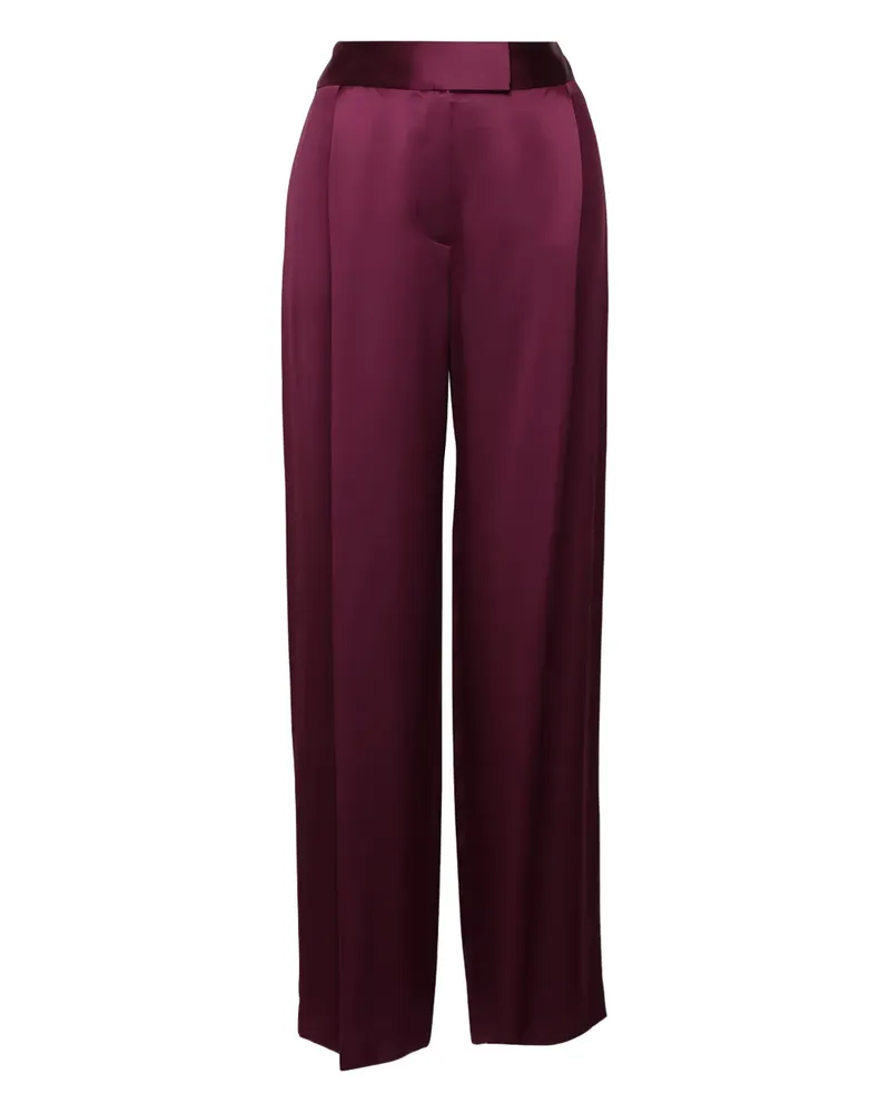 The Sei concealed-fastening pleated trousers - Rot Rot