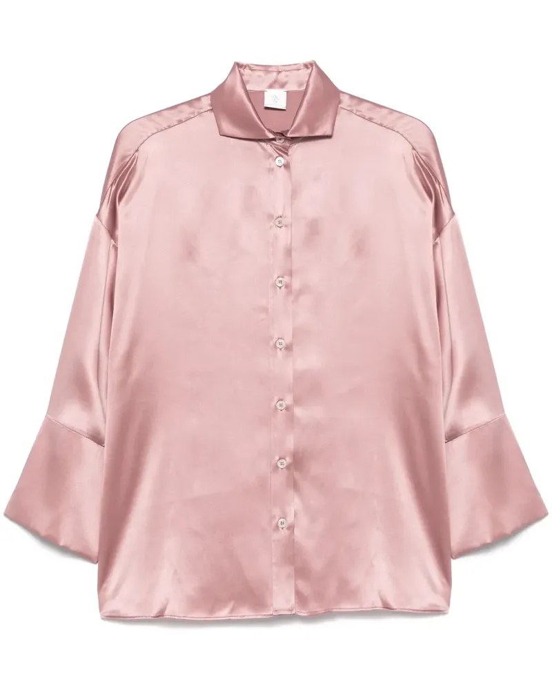 Eleventy Klassisches Seidenhemd - Rosa Rosa