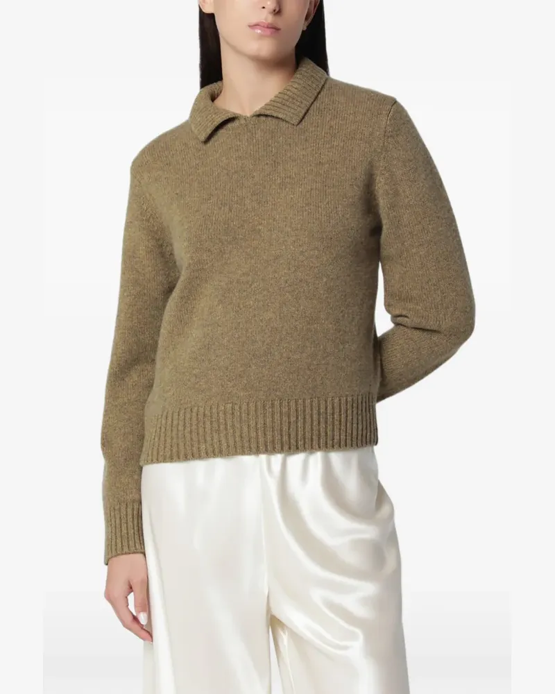 extreme cashmere polo-collar cashmere sweater - Grün Grün