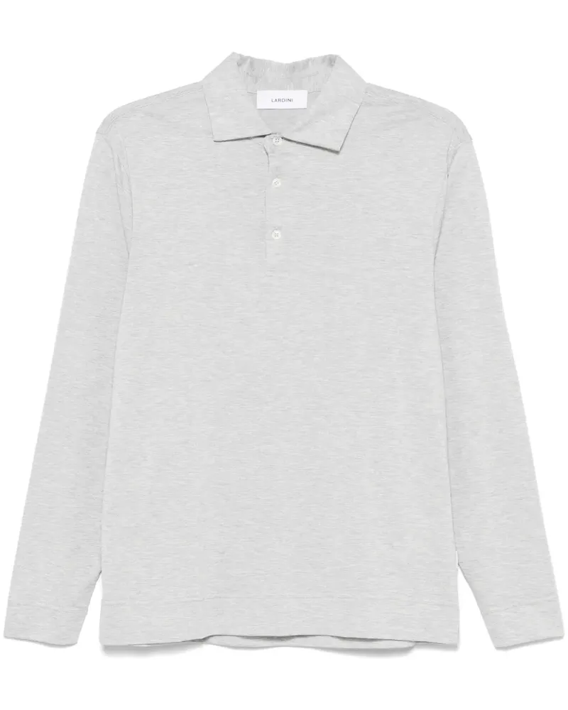LARDINI Langärmeliges Poloshirt - Grau Grau