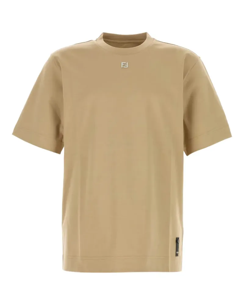 Fendi Klassisches T-Shirt - Nude Nude