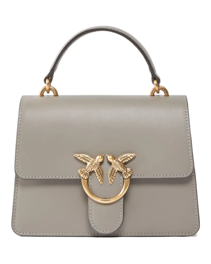 Pinko Love Birds Mini-Tasche mit Kette - Grau Grau