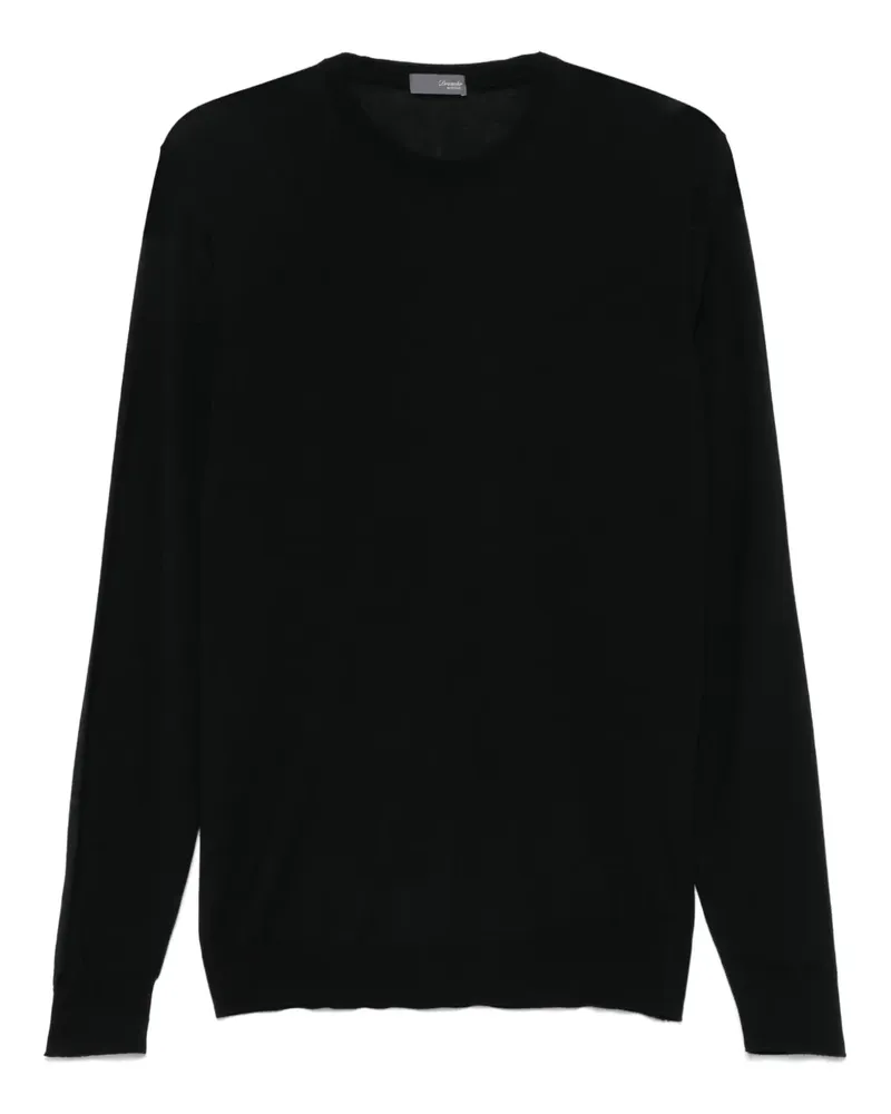 Drumohr  Fein gestrickter Pullover - Schwarz Schwarz