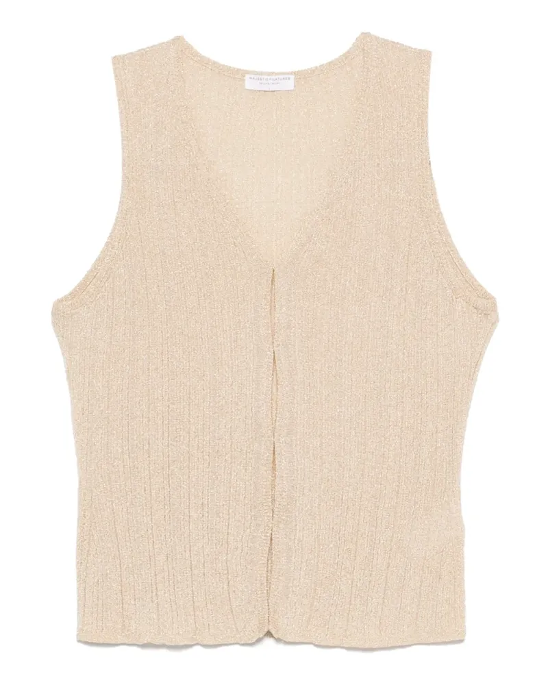 Majestic Fein gestricktes Top - Nude Nude
