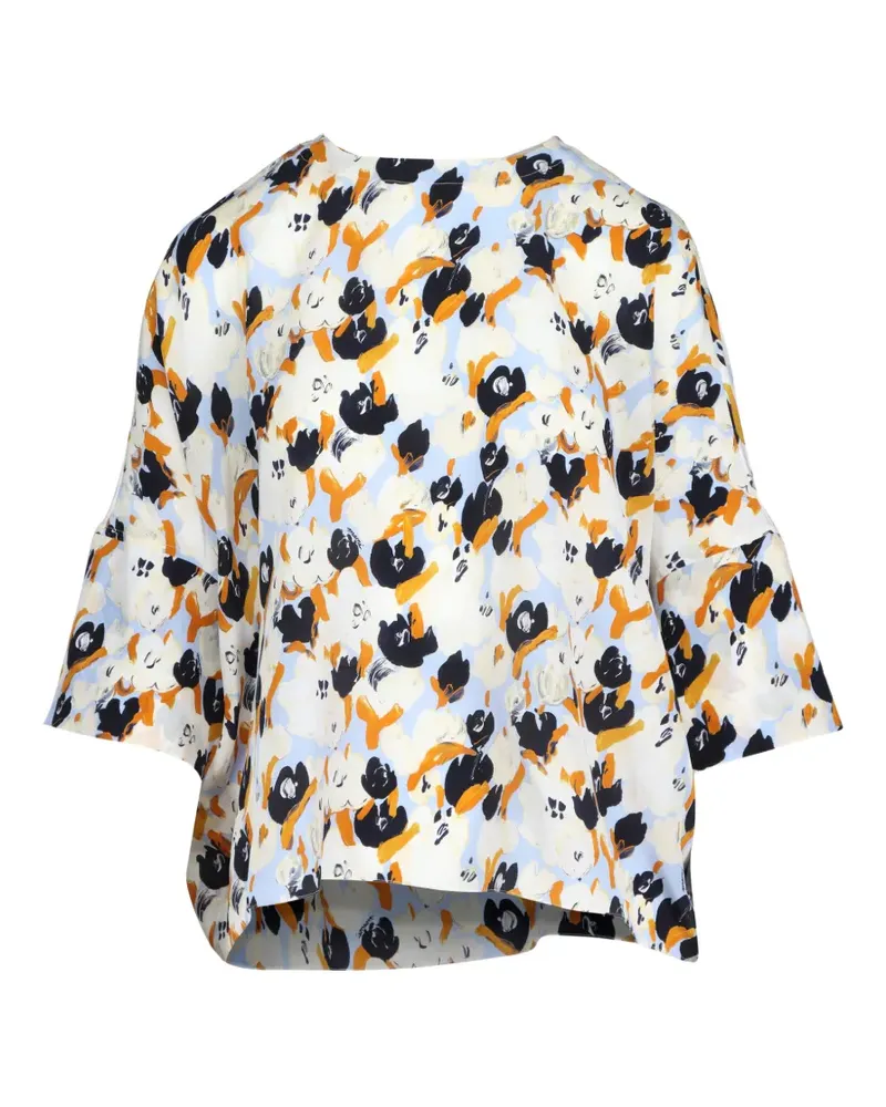 Marni floral-print blouse - Nude Nude