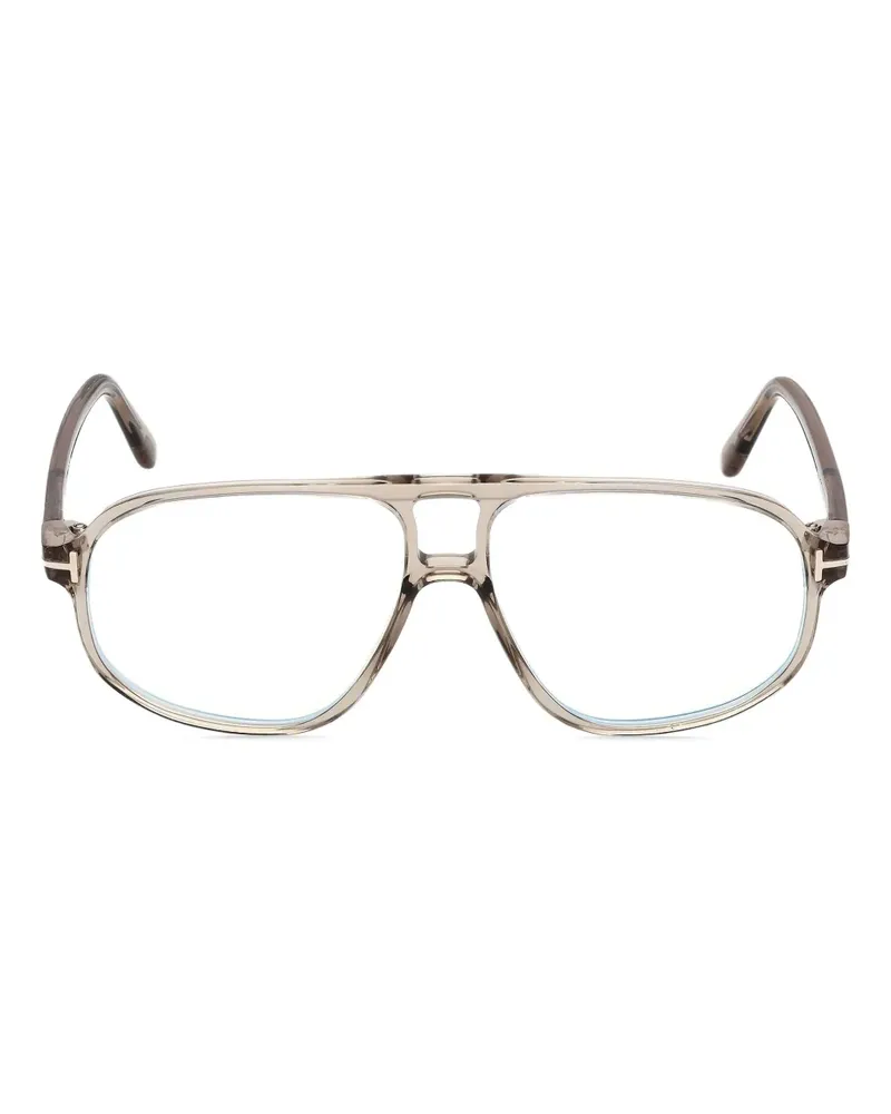 Tom Ford Brille mit Scharnier-Detail - Grau Grau