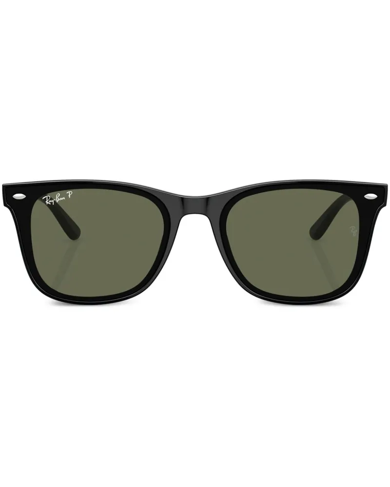 Ray Ban Sonnenbrille mit eckigem Gestell - Schwarz Schwarz