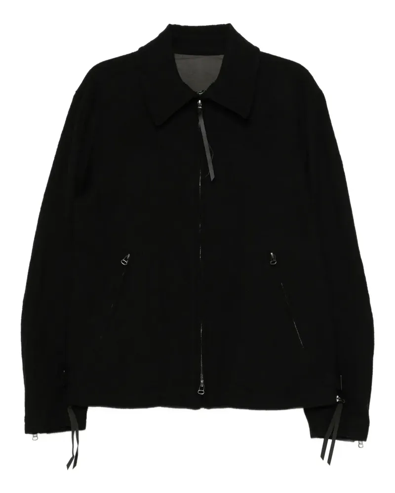 The Viridi-anne wool zip-up jacket - Schwarz Schwarz