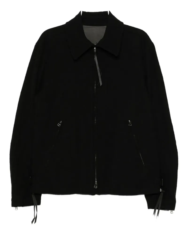 The Viridi-anne wool zip-up jacket - Schwarz Schwarz