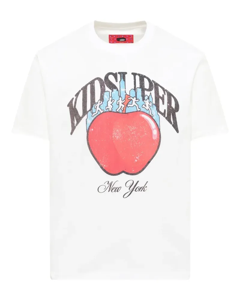 KidSuper NYC T-Shirt mit Grafikprint - Weiß Weiß