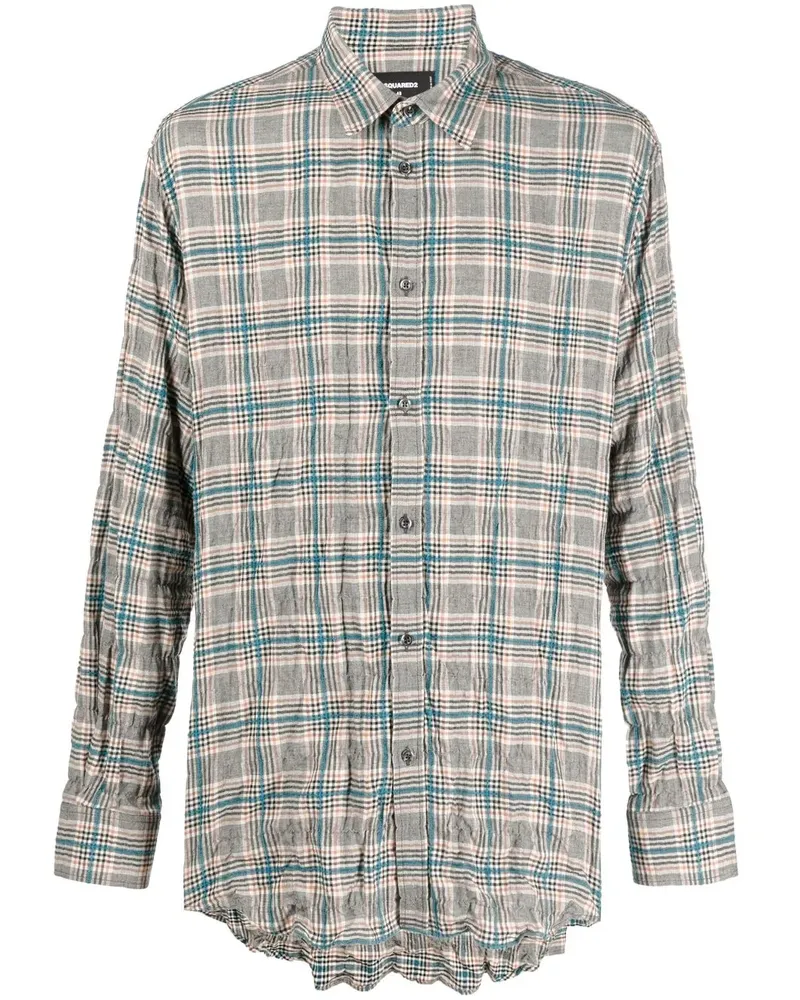 Dsquared2 Kariertes Hemd - Grau Grau
