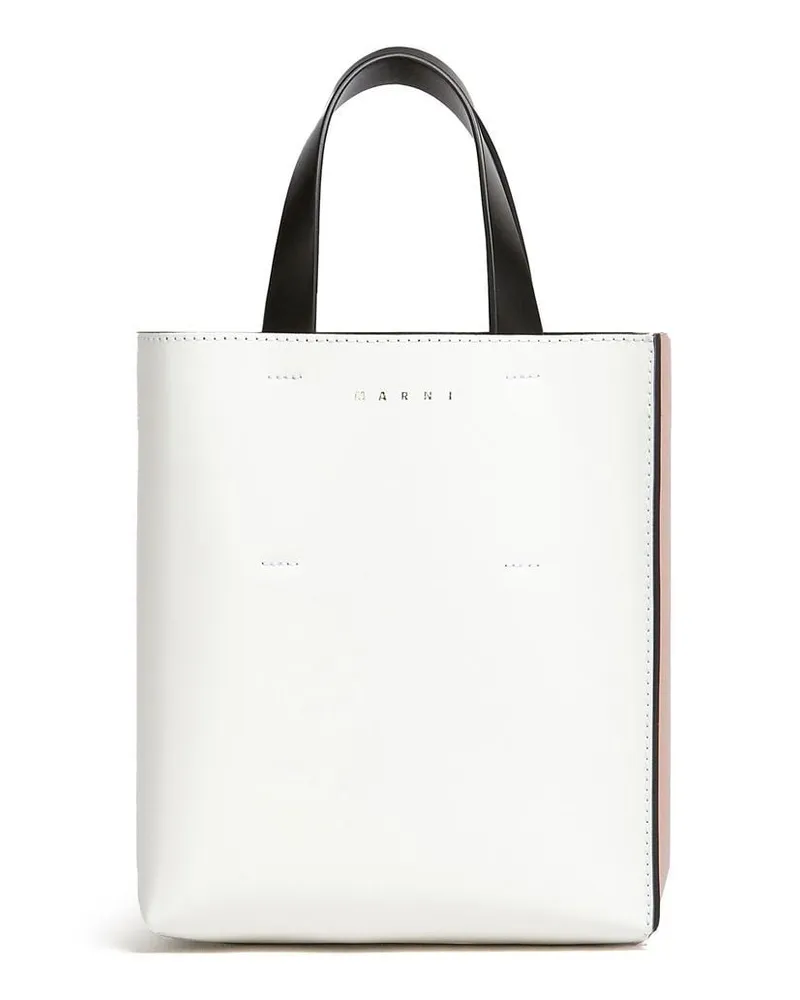Marni Zweifarbiger Shopper - Weiß Weiß
