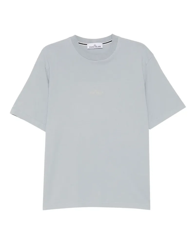 Stone Island logo-print T-shirt - Blau Blau