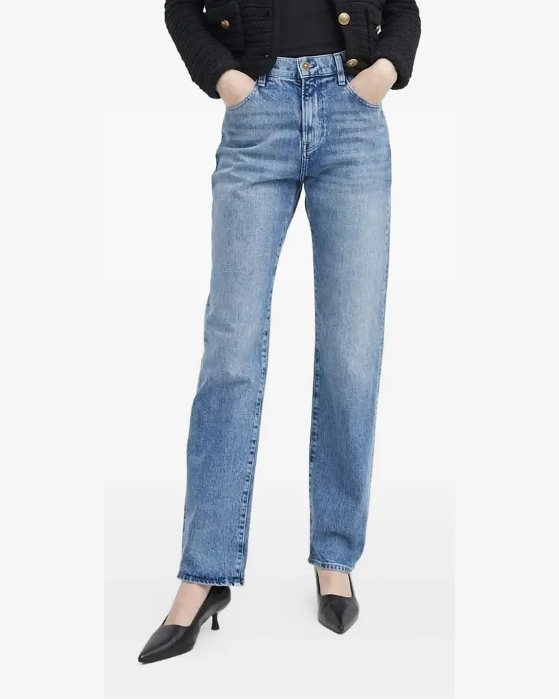 G-STAR RAW Ausgeblichene Straight-Leg-Jeans - Blau Blau