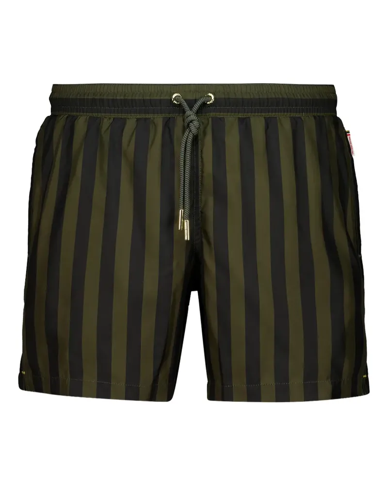Orlebar Brown Gestreifte Boxer Badeshorts - Grün Grün