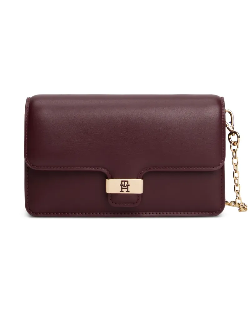 Tommy Hilfiger logo-plaque chain mini bag - Rot Rot