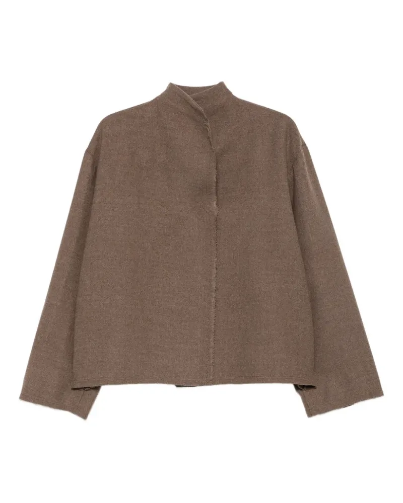 Dušan long-sleeve high-neck jacket - Braun Braun