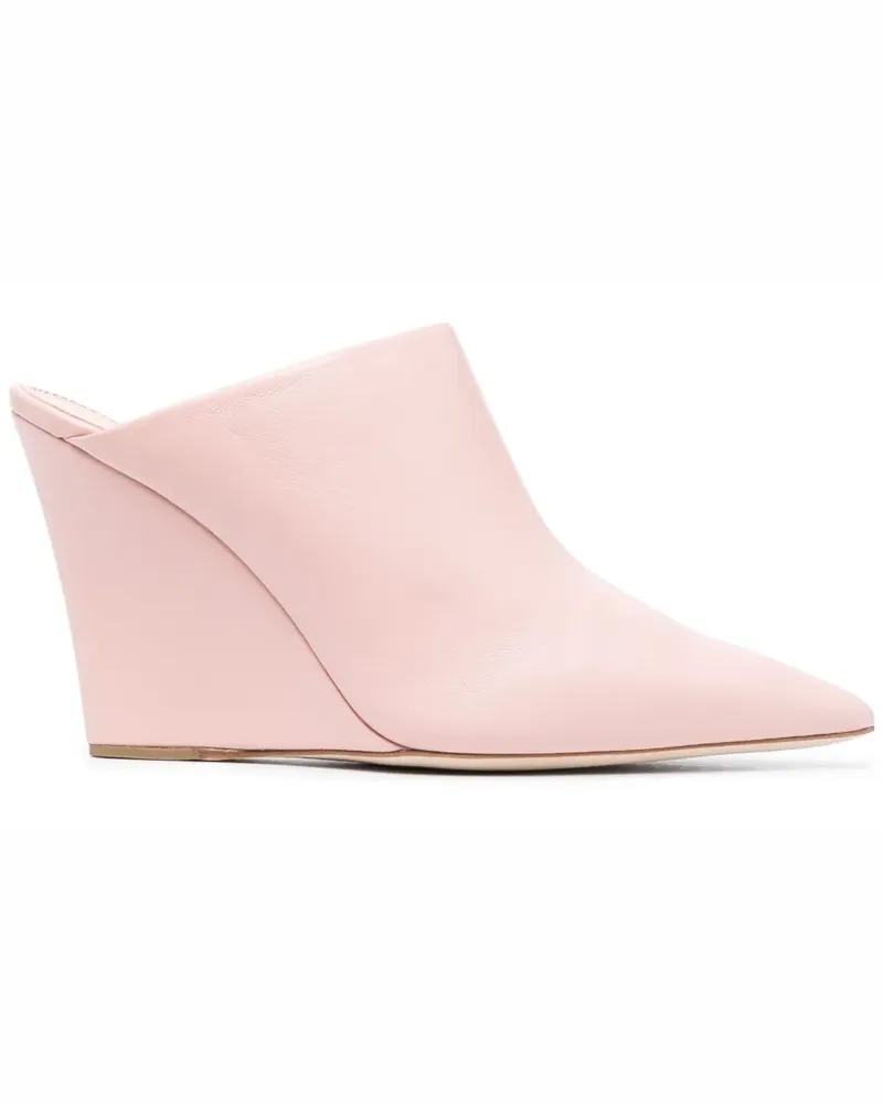 Paris Texas Spitze Bing Mules 100mm - Rosa Rosa
