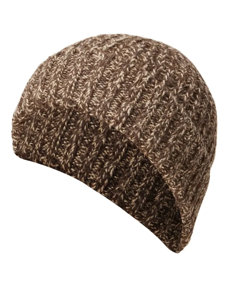 Ralph Lauren Gerippte Beanie - Braun Braun