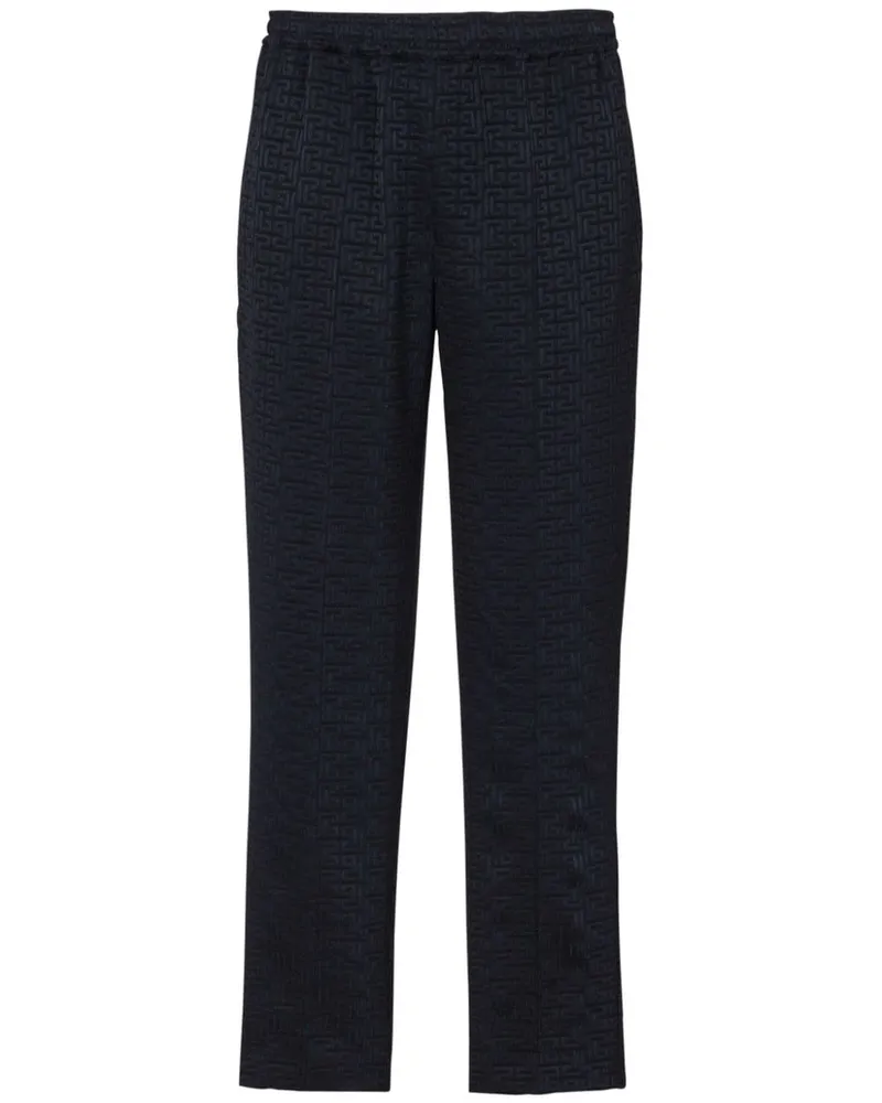 Balmain PB Labyrinth Jacquard-Hose - Blau Blau