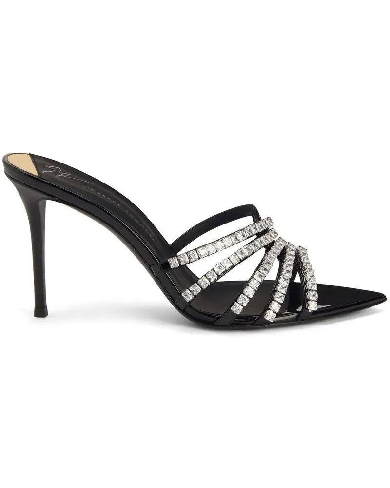 Giuseppe Zanotti Verzierte Intrigo Sandalen - Schwarz Schwarz