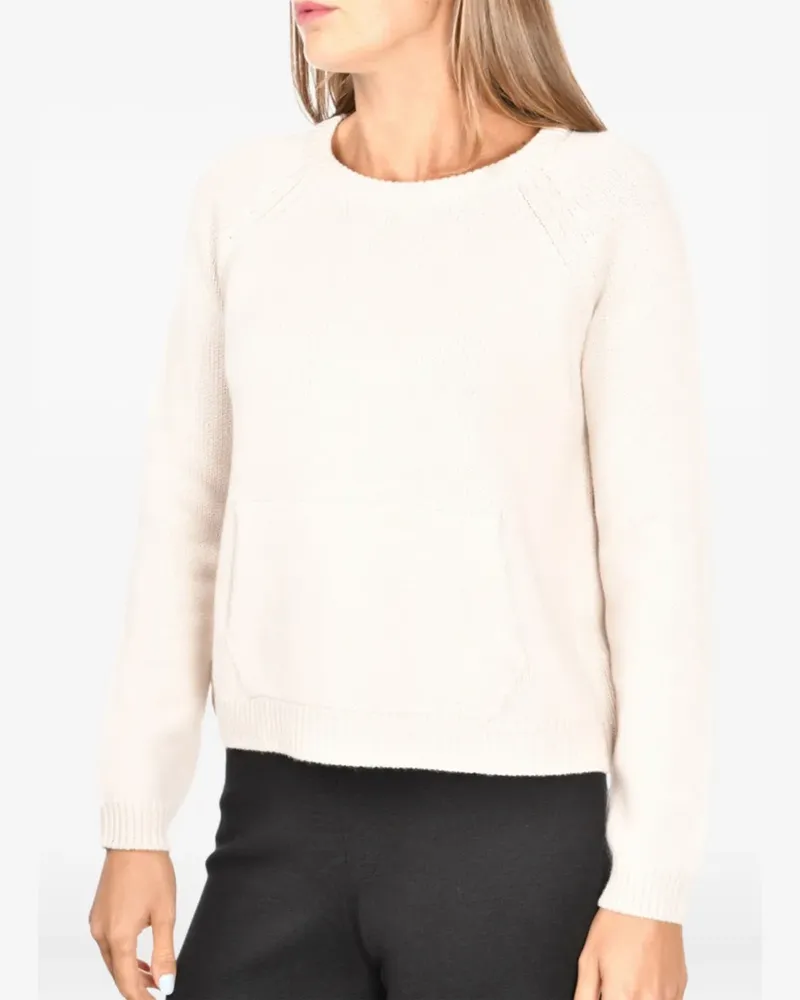 Gran Sasso pocket sweater - Weiß Weiß
