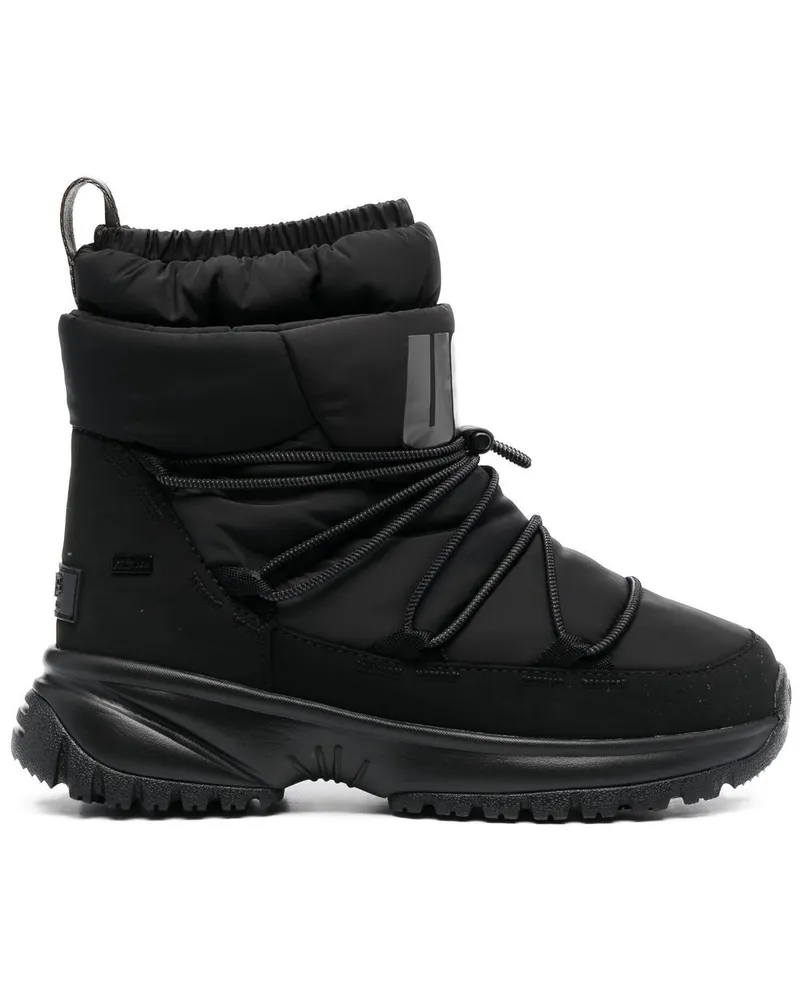UGG Gefütterte Stiefel mit Logo - Schwarz Schwarz