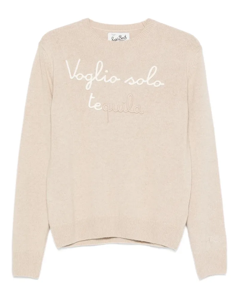 MC2 Saint Barth Bestickter Pullover - Nude Nude