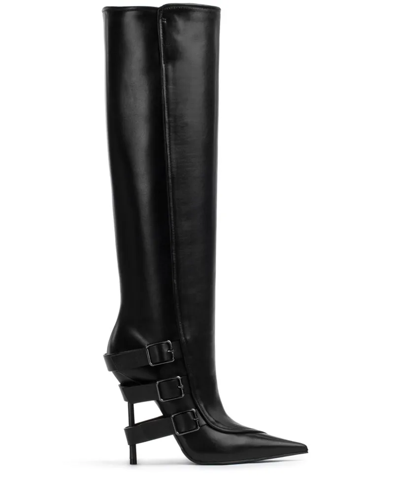 Le Silla Stiefel mit spitzer Kappe 120mm - Schwarz Schwarz