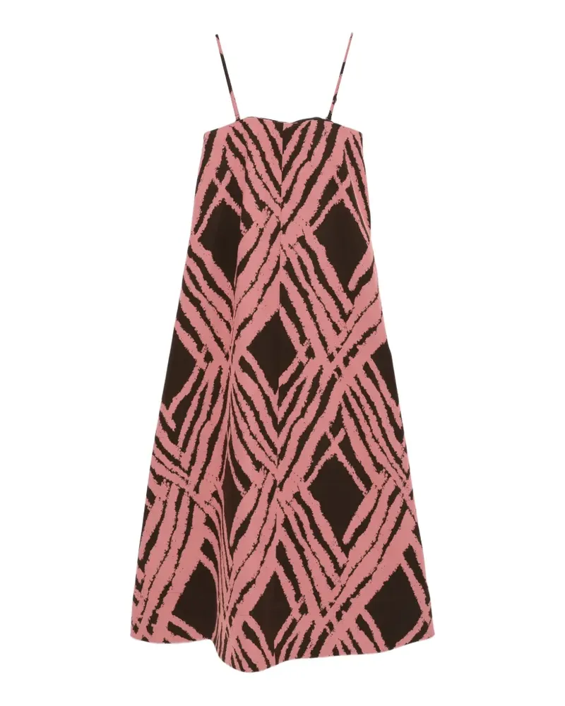 Joseph Midikleid mit Banna-Print - Rosa Rosa